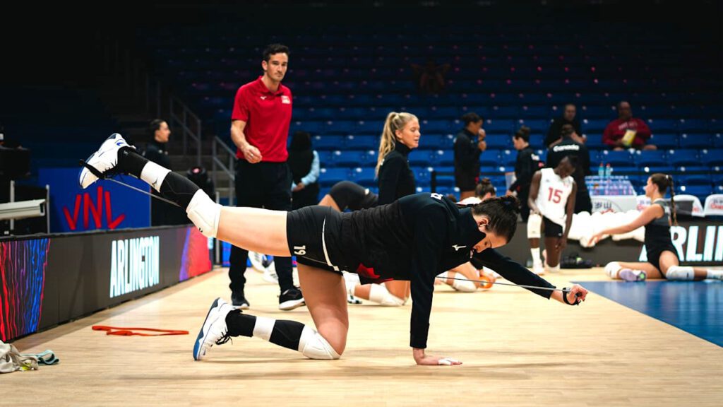 dehnübung volleyball training