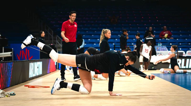 dehnübung volleyball training