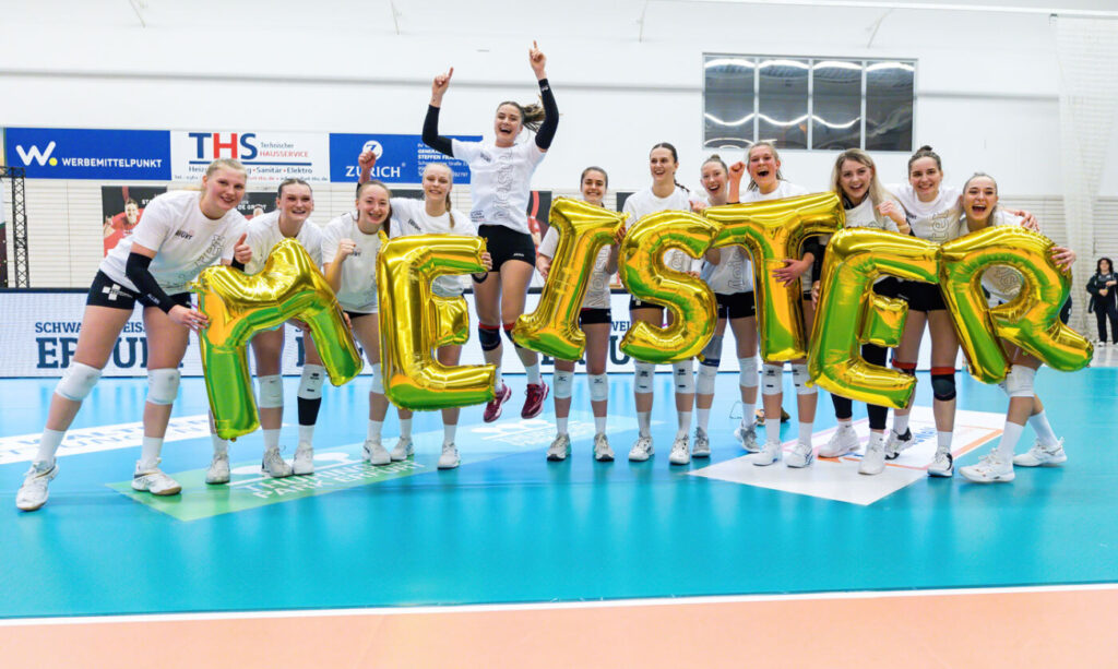 schwarz weiß erfurt aufstieg 1. volleyball bundesliga