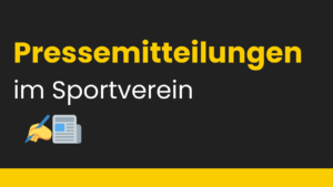 pressemitteilung sportverein