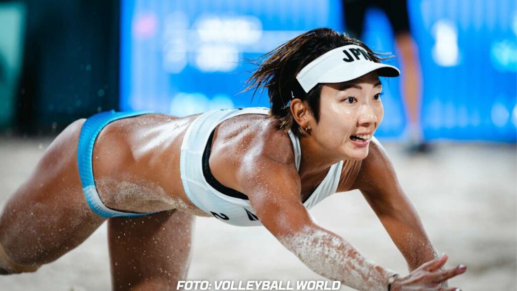 japan beachvolleyball bikini foto