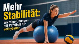 Mehr Stabilität: Wichtige Übungen mit Pezziball für Volleyballer pezziball übungen fitness volleyball