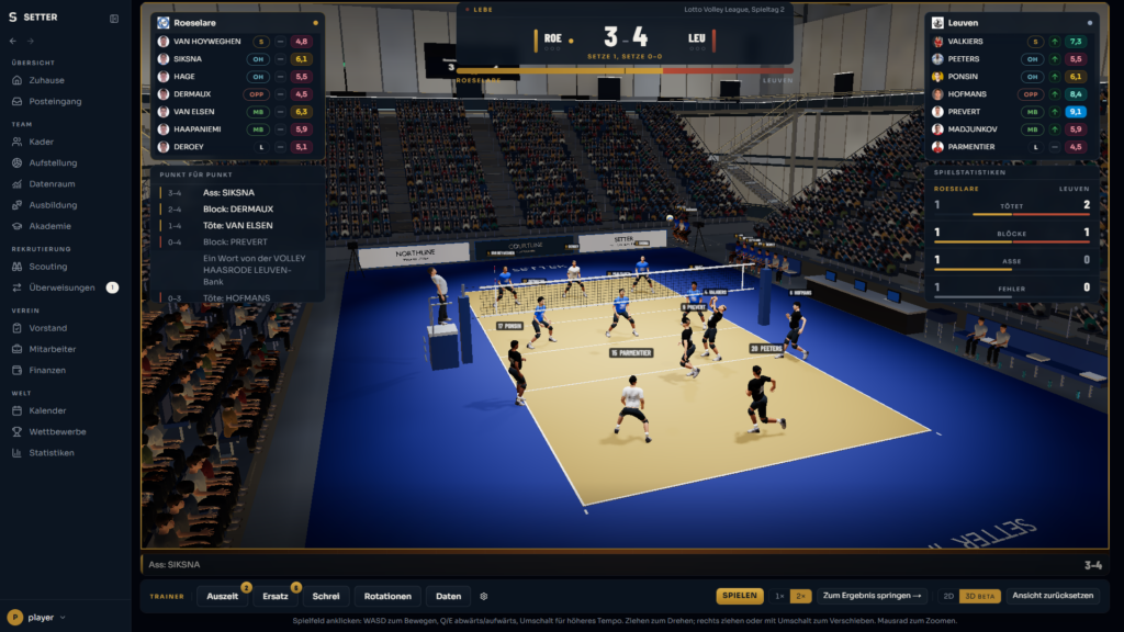 setter 27 volleyball manager game 3d
