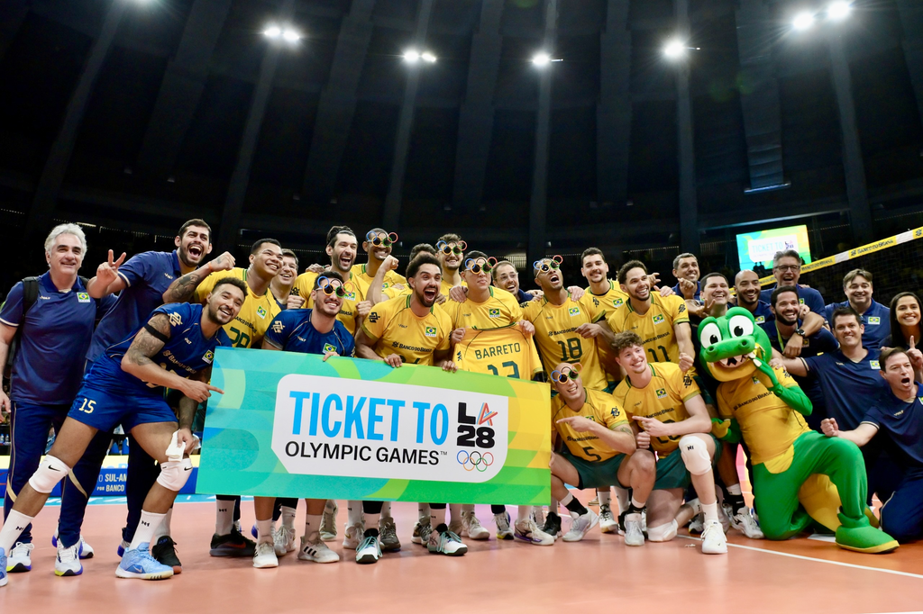 Noch keine Olympischen Spiele verpasst: die brasilianischen Volleyballer